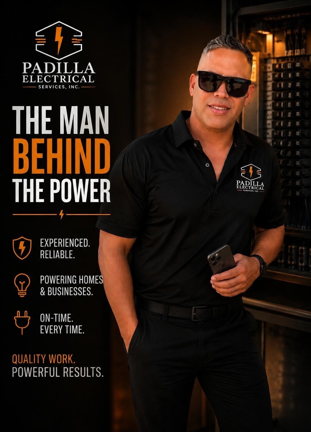 Carlos Padilla, founder of Padilla Electrical Services